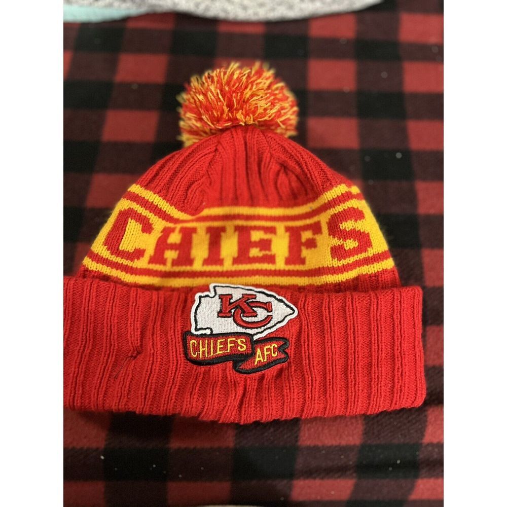 Kansas City Chiefs Fashion Letter Knitted Hat Sports Cold Hat Unisex